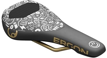 Ergon SM Downhill Comp Sattel, Vali Holl Edition, Schwarz/Gold