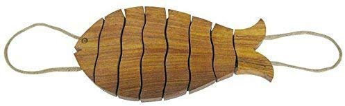 linoows Topf Untersetzer Fisch, maritimer Topfuntersetzer aus Edel Holz