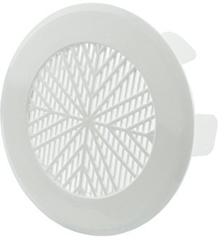 MKK - 18355-001 - Universal Lüftungsgitter Ø78-125 mm Abluftgitter weiß braun grau Zuluftgitter Ø78 - Ø100 mm weiß