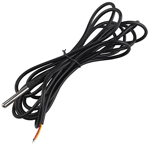 HALJIA - Sonde étanche capteur de température 18B20, permettant de mesurer Une température de -55 à + 125 °C - Longueur de câble : 3 m