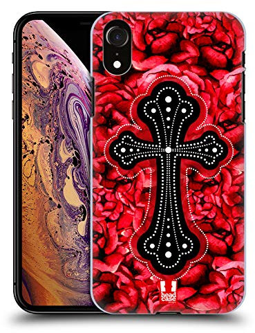 Head Case Designs Croce Nera Lacrimosa Custodia Cover Dura per Parte Posteriore Compatibile con Apple iPhone XR