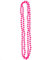 Collier de perles fluo pour fête des années 80 Accessoire de déguisement, [PO] Pierres précieuses et perles roses, chaîne éventuellement en métal ou synthétique
