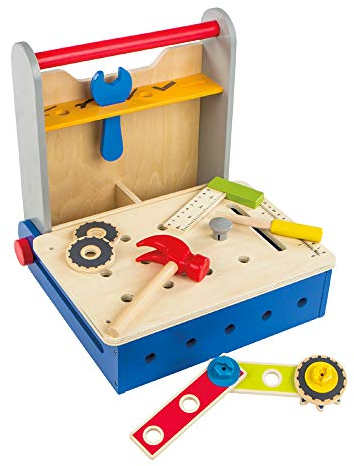 WOOMAX - Caja Herramientas de Madera Plegable (ColorBaby 46216)