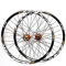 HJRD Mountainbike-Laufradsatz, 29/26/27.5 Zoll Fahrrad Laufrad (vorne + hinten) Doppelwandig Aluminiumlegierung MTB-Felge Schnelle Veröffentlichung Scheibenbremse 32H 7-11 Geschwindigkeit