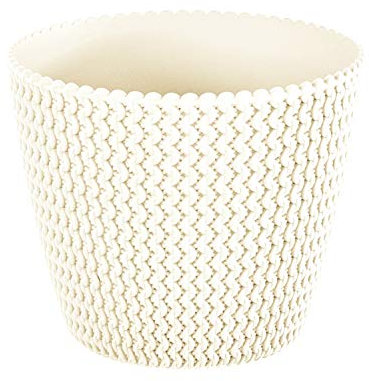 Prosperplast Splofy Flower Pot Plant Pot Planter Flower Pot Knitting Pattern Plastic