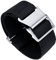 BINLUN Nylon Uhrenarmband Elastic Marinetaucher Fabric Nylon-Armbänder Stoff Militär Ersatz-armband Uhr Hakenverschluss Damen&Herren 18/20/22mm(Schwarz，Silberne Schnalle,18mm)