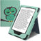 kwmobile Étui pour liseuse électronique Compatible avec Kobo Clara HD - Étui Housse Protection Turquoise-Marron-Menthe glaciale