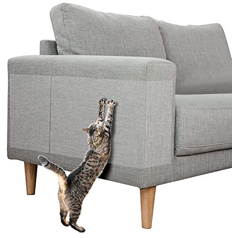 Anti Cat Scratch Furniture Protectors from Cats, Cat Scratch Deterrent Tape, Double Sided Anti Scratching Sticky Tape, Clear Training Tape