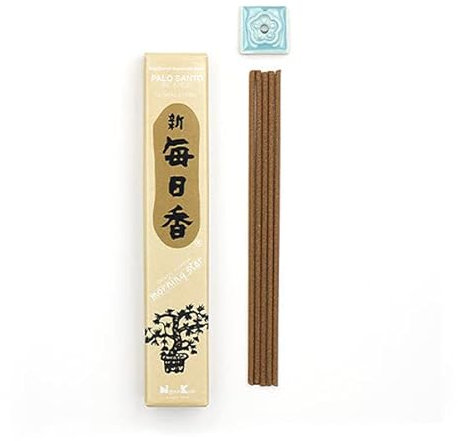 Räucherstäbchen 50 Stück Nippon Kodo Morning Star Palo Santo | Japanische Rauchstäbchen mit heiligem Holzduft | Natürlich & raucharm | Für spirituelle Reinigung & Balance