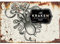 Sawfish® Kraken Rum Kitchen Wall Decor Metal Sign Retro Vintage Wall Tin Plaque 10x15cm 20x15cm 20x30cm 30x40cm 40x60cm Ideal for Pub Shed Bar Office Man Cave Home Bedroom Dining Room Kitchen