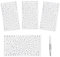 Vicloon 1300 particles Strass Autocollants Cristal,4pcs Strass Autocollant Diamant Cristal pour Strass Visage Maquillage Décoration Ongles Strass Bijoux DIY Scrapbooking
