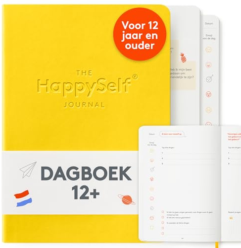 HappySelf The Teen Journal – Ein Tagebuch für Kinder ab 12 Jahren, um Glück und Achtsamkeit zu fördern, positive Gewohnheiten zu entwickeln und Angst zu reduzieren [Niederländische Ausgabe]