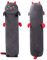 Mewaii 110CM Plüschtier Stofftiere für Kinder Kuscheltier Schwarzer Katze Langes Wurfkissen Kawaii Katzen Plüsch Kissen Plüschtier Ausgestopftes Spielzeug Stofftiere Geschenk über 3 Jahren
