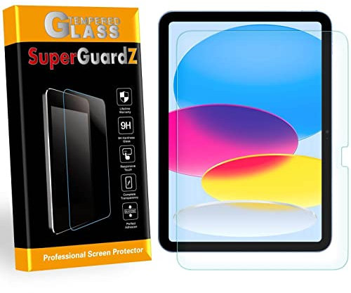 SuperGuardZ [2-PACK] For iPad 10.9 inch (10th Gen, 2022) Screen Protector Tempered Glass Anti Blue Light, Eye Protection, HD Clear, Anti-Scratch, Anti-Shock