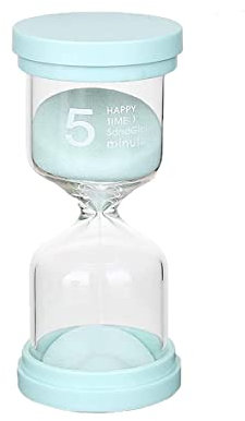Sanduhr 5 Minuten Grün für Kinder - Glas Timer, Kinderuhr, Dekorative Uhr, Zeitmesser für Küchen, Klassenzimmer, Zuhause, Büros - Eine Stunde Lange Zeit