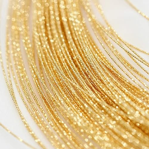 FUNZE 1 Meter 14 Karat vergoldeter 0,7 mm 0,8 mm Kupferdraht für die Schmuckherstellung, handgefertigtes DIY-Schmuckmaterial