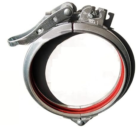 DHVIJA Collier de Serrage réglable Collier de Serrage Collier de Serrage Rapide Collier de Serrage Rond Collier de Serrage Rapide Acier Inoxydable/galvanisé 80-300mm Joyous (Size : Galvanized 125mm)