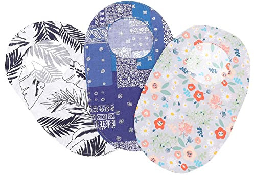 MAGICLULU 3 Stomabeutel-Bezüge, dehnbar, leicht, Kolostomiebeutel, mit Öffnung, Baumwolle, atmungsaktiv und hautfreundlich, Farbe 1, 26X16CM