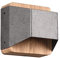 Trio Leuchten LED Wandleuchte Arino 224810167, Metall Nickel antik, Holz, inkl. 4.3 Watt LED, Switch Dimmer