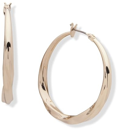 DKNY Damen Med-Twist-Reifenohrringe in Gold, 60538891