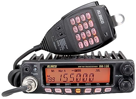 Emisora de Radio VHF Alinco DR-138HE 144-146MHz, 200 Canales, DMTF, 12V
