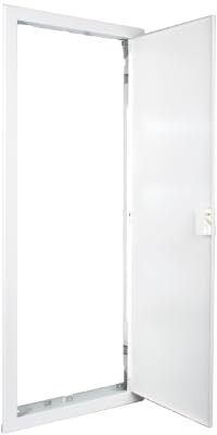 Marco y puerta metálico para hueco obra 304x730mmSOLERA KIT-MRP56Blanco