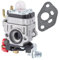 Realman Kit di montaggio carburatore per tagliasiepi Kawasaki TH23 TH26 TH34 Oleo-Mac soffiatore BV162