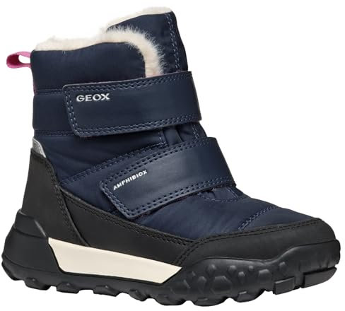 Geox J TREKKYUP Girl B AB, Scarpone da Neve, Navy, 31 EU