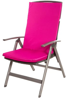 Coussin pour chaise de jardin, Coussin pour chaise à dossier haut, Coussin de chaise de jardin extérieur, Oreiller pour chaise à bascule (rose)
