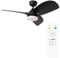 ValueLights | 36” Ceiling Fan with Integrated LED Dimmable Light and Black Blades | Ceiling Fans with Lamps, Home Décor & Improvement Essential | Includes Remote Control