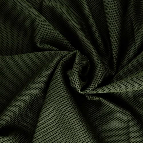 1m Air-Mesh Netzstoff Bekleidungsnetz Meshgewebe Stoff Netzgewebe Netzfutter Futterstoff, Farbe:armeegrün