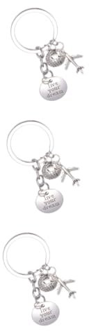 WRITWAA 3St Schlüsselbund valentinsgeschenk Valentinstagsgeschenk Wedding gastgeschenke sevgiliye hediye Abs für Frauen spielzeuge Freundschaftsketten Kreativer Schlüsselanhänger Silver