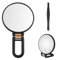 Svalor 30X Vergrößerungsspiegel, Handspiegel mit Griff, Doppelseitiger Handspiegel mit 30X/1X Vergrößerung, Travel Magnifying Mirror mit Schräge Pinzette für Make up Mitesser Schönheitsfehlern