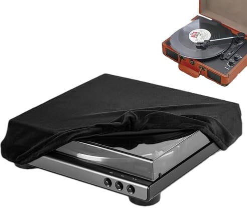 Mimoqk Dust Guard for Turntable, Turntable Dust Cover, Record Player Dust Sleeve, Stereo Turntable Protection, Dust Protection for Turntable, Dust Protection for Stereo Turntables and Record Players