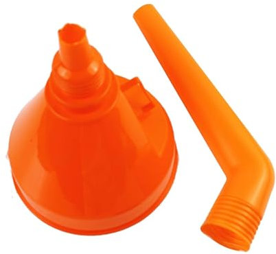Entonnoir à huile pour vidange d'huile, entonnoir flexible, Entonnoir à huile pour voitures avec poignée, Entonnoir automobile orange, entonnoir de réservoir d'huile, entonnoir d'huile de voiture pour