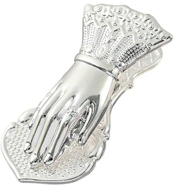 Mwqpgyh Vintage Metall-Büroklammern, Vintage-Binderklammern für Tagebuch,Lady's Hand Shape Traveler Notebook Supplies Clip | Buchklammern, dekorative Klammer, Dokumentenklammer,