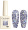 CANNI Esmaltes Semipermanentes de Uñas en Gel Purpurina oro púrpura transparente Glitter Pintauñas Semipermanentes Apto Para Principiantes Manicura 9ml 80