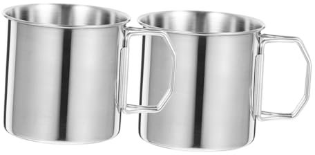 Kisangel 2pezzi Tazza in Inossidabile Tazza Portatile Con Tè All Per Bere Succhi Caffè e Altre Bevande