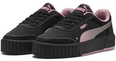 PUMA Damen Carina Mia Satin Princess Sneakers 39, Black Poised Pink