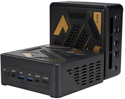 KINGDEL Mini PC AMD Ryzen 7 7840HS 8 Cores 8GB DDR5 RAM 256GB NVMe SSD Radeon 780M Graphics Micro Computer with Triple Display HD/DP/Thunderbolt Oculink 2.5G LAN WF 6E/BT 5.3 W-11 Pro