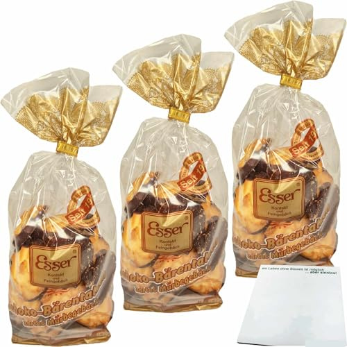 usy Bundle für Esser Schokobärentatzen 3er Pack (3x250g Beutel) + usy Block