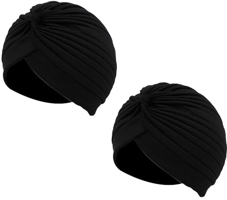 Wildarms Kopfbedeckung mit Falten, Unisex, 2 Stück, arabisch/indische Mütze für Karneval, Party, Kostüm und Festivals