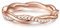 Trilani Damen-Ring Verlobungsring Sterling Silber rosévergoldet mit Zirkonia weiß in Brilliantschliff - Wickelring mit Stein Trauring geschwungen