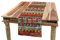ABAKUHAUS Bunt Tischläufer, Aztec Vögel Arrows, Esszimmer Küche Rechteckiger Dekorativer Tischläufer, 40 x 225 cm, Siena Braun
