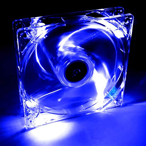 Akyga Ventilateur Boitier 4 LED 120mm pour PC Molex 12V Bleu AW-12A-BL