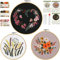 Sukudon Diamond Painting Stickerei Kreuzstich DIY Stickset mit Stickrahmen，Komplettes Stickerei，Kit inklusive Farbfäden und 3 Stück KunststoffStickrahmen，Perfekt für Anfänger