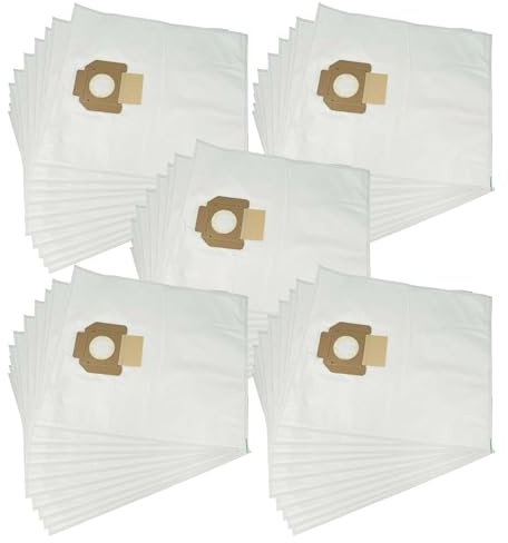 vhbw 50x Staubbeutel kompatibel mit Nilfisk Alto Attix 33-2L IC | Attix 33-2M PC, Attix 350-01 Staubsauger - 49,2cm x 37,5cm Weiß