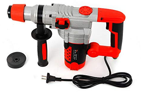 Trapano a percussione con filo da 2200 W 930 bpm, perforatore con accessori e valigetta di conservazione, funzione martello e trapano, manico girevole a 360