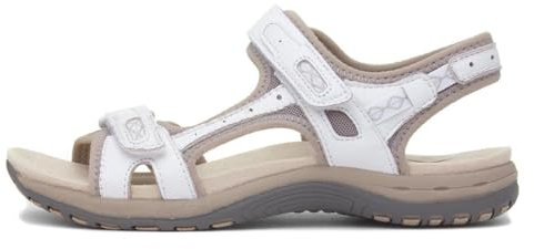 Free Spirit Frisco Womens White Easy Fasten Sandal - Size 7 UK - White