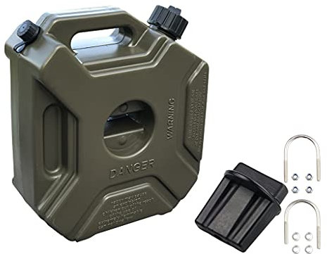 ZJDYDY Bidons de Carburant Portables 3L, bidon d'essence en Plastique épaissi, véhicule à Usage Domestique pour Moto, Petit Bateau, Tondeuse à Gazon, Voyage, Camping, jerrycan,3L